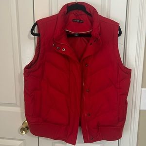 Gap red puffer vest.